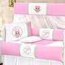 Kit Berço Rosa Corujinha 8 Peças Padrão Americano/Nacional - 1