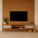 Ver imagem 3 de Conjunto Santorini – Painel Ripado + Rack Suspenso 100% MDF Nature