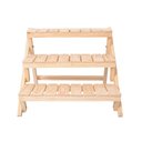 Ver imagem 4 de Prateleira Floreira 3 Andares Dobrável de Madeira Pinus