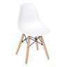 Conjunto Mesa Mini Square Redonda Branca com 2 Cadeiras Eiffel Infantil Branca com base Madeira - 3