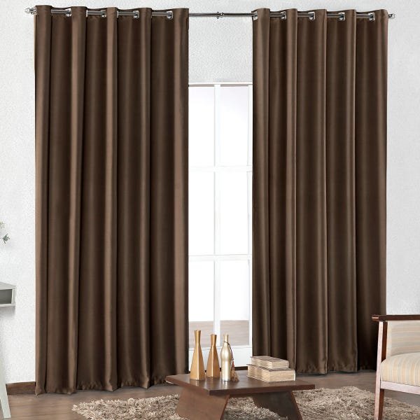 Cortina para Sala Corta Luz Blackout Tecido 2,8M x 1,7M para Varão ...