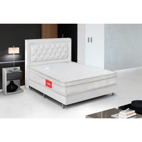 Colchão King Nipon Live Magnético Ortopédico Infravermelho Longo:branco