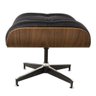 Puff Charles Eames Couro Natural Preto - 2