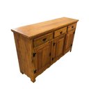 Ver imagem 2 de Balcão Buffet Arcaz de Madeira Maciça de Demolição com 3 Portas e 3 Gavetas:largura150cmxaltura100cm