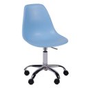 Ver imagem 1 de Cadeira de Escritório Eames Eiffel Giratória Azul