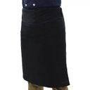 Ver imagem 3 de Avental de Cintura Chef Cozinha Tipo Saia - Preto/Azul - Único - preto / azul