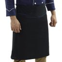 Ver imagem 5 de Avental de Cintura Chef Cozinha Tipo Saia - Preto/Azul - Único - preto / azul