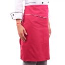 Ver imagem 2 de Avental de Cintura Feminino Madrid Chef Restaurante - Rosa - Rosa / Branco - Único
