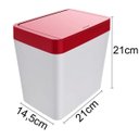 Ver imagem 2 de Lixeira Para Pia 5 Litros - Branco/Vermelho