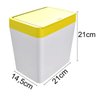 Lixeira Para Pia 5 Litros - Branco/Amarelo - 2