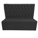 Ver imagem 2 de Kit Baú Recamier + Cabeceira Box Shop Casal Suede Preto