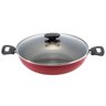 Panela Wok Loreto em Alumínio 28 cm Vermelha Tramontina - 1