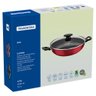 Panela Wok Loreto em Alumínio 28 cm Vermelha Tramontina - 3