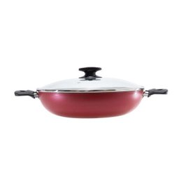 Panela Wok Loreto em Alumínio 28 cm Vermelha Tramontina - 2