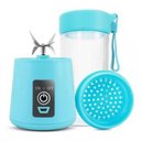 Ver imagem 3 de Mini Liquidificador Portátil Usb Recarregável 6 Laminas Azul