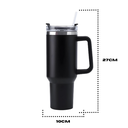 Ver imagem 2 de Copo Térmico Grande 1200 Ml Canudo Inox Parede Dupla Cor Pre