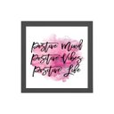 Ver imagem 1 de Quadro Quadrado Positive Vibes 20x20cm:Madeira branca