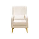 Ver imagem 2 de Poltrona de Amamentação Pé Palito Eduarda com Puff Linho Bege - Lg Decor Baby