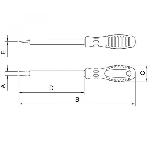 Chave de Fenda Isolada IEC Ponta Chata 3x75mm Tramontina PRO - 2