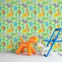 Ver imagem 2 de Papel de Parede Infantil - Safari Baby Arte Destaque 2 Metros