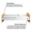 Ver imagem 7 de Cama Infantil com Cabeceira Casinha e Banco Lola 100% MDF Espresso Móveis Branco/Brilho/Amêndoa
