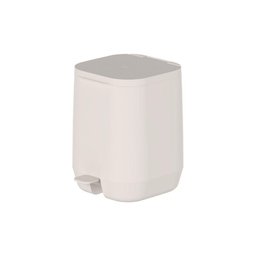 Kit Lixeira 6l + Escova Sanitária Aura Bege ou - 2