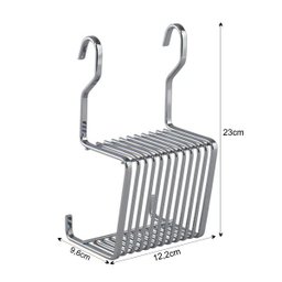 Suporte Organizador de Facas Para Barra de Cozinha - Cromado - 9