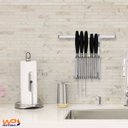 Ver imagem 3 de Suporte Organizador de Facas Para Barra de Cozinha - Cromado