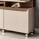 Ver imagem 4 de Estante Home Theater Quantum Off White Castanho - Hb Móveis