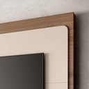 Ver imagem 2 de Estante Home Theater Quantum Off White Castanho - Hb Móveis