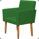 Ver imagem 4 de Kit Namoradeira Decorativa Para Sala Nina + Poltrona Para Recepção Manicure Suede