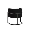 Ver imagem 6 de Kit 2 Poltronas Sofá 2 Lugares Base de Metal Black Veludo Preto