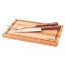 Ver imagem 1 de Kit Churrasco 3 Peças Garfo Faca Inox Tábua Essence