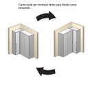 Ver imagem 7 de Guarda Roupa de Canto Porta de Correr 3 Portas Mdf Spacios Belmax:branco