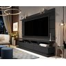 Conjunto Rack com Painel Vivare 1,80 Tv 72 Polegadas: Black - 2