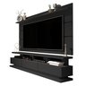 Conjunto Rack com Painel Vivare 1,80 Tv 72 Polegadas: Black - 1