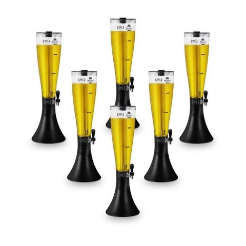 Kit - 6 Torres de Chopp Tulipa 3,5l Super Gelada - Marchesoni