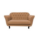 Ver imagem 4 de Kit Namoradeira + 2 Poltronas Decorativa Dália Bouclé Amarelo