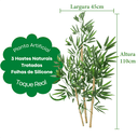 Ver imagem 2 de Kit 2 Planta Artificial Bambu 1 Metro sem Vaso Decorativo