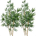 Ver imagem 1 de Kit 2 Planta Artificial Bambu 1 Metro sem Vaso Decorativo