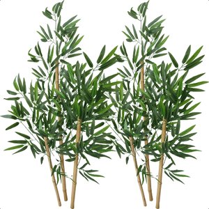 Kit 2 Planta Artificial Bambu 1 Metro sem Vaso Decorativo