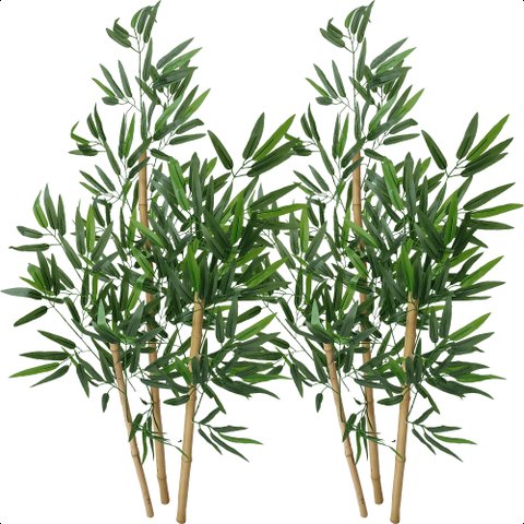 Kit 2 Planta Artificial Bambu 1 Metro sem Vaso Decorativo