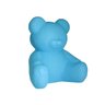 Luminária Abajur Ursinho Urso Azul Quarto Bebê Decoração - 4