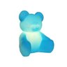 Luminária Abajur Ursinho Urso Azul Quarto Bebê Decoração - 2