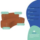 Ver imagem 3 de Sofá Curvo Orgânico Escritório Recepção 3 Lugares Amsterdã 180cm Suede