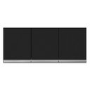 Ver imagem 4 de Kit 02 Armários De Cozinha Aéreo 120cm 3 Portas Preto