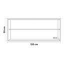 Ver imagem 2 de Kit 02 Armários De Cozinha Aéreo 120cm 3 Portas Preto