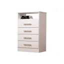 Ver imagem 1 de Cômoda Solteiro com 4 Gavetas 100% Mdf Jéssica Acp