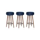 Ver imagem 1 de 3 Banquetas Azul 70 Cm para Cozinha e Balcão Egmobile Roma