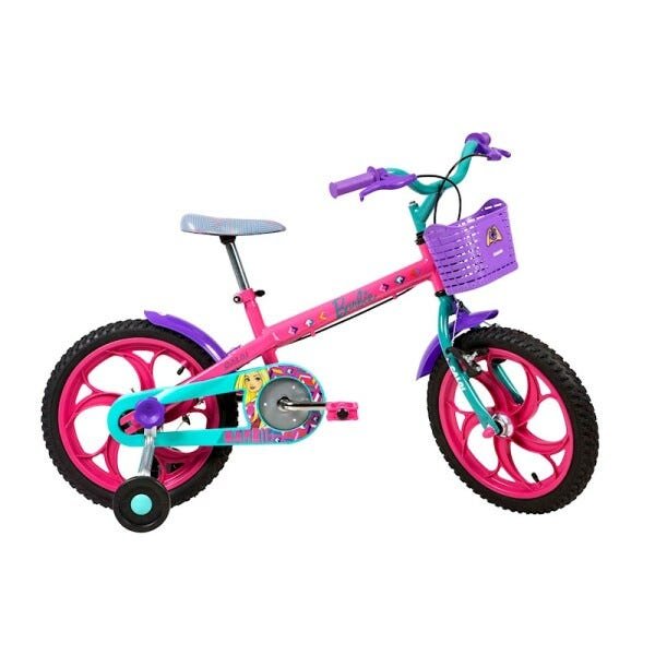 Bicicleta Caloi Barbie - Aro 26 - Freio V-Brake - Câmbio Shimano - 21  Marchas - Feminina